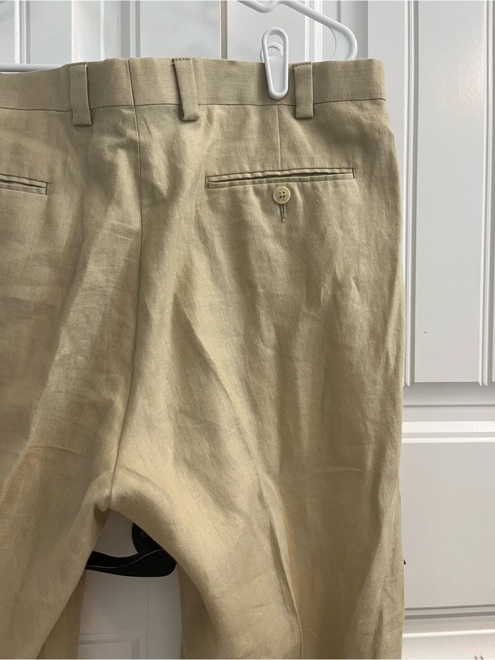 Calvin Klein Men's Pants Beige Linen 36R
